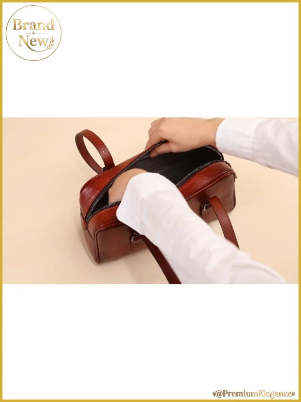 Genuine Leather Tote Bag Vintage Hobo Shoulder Bag Purse Women